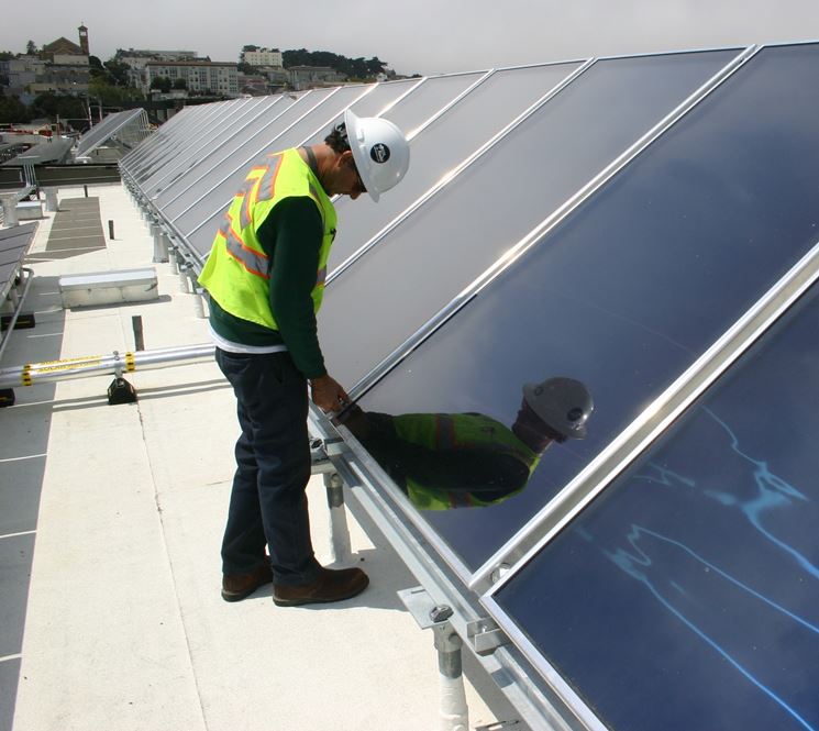 Scherma funzionamento pannello fotovoltaico