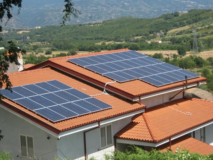 Esempio di impianto fotovoltaico familiare.