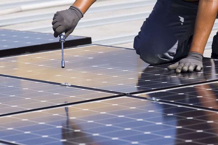 Montaggio di un impianto fotovoltaico