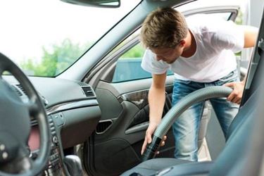 cleaning car