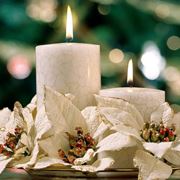esempio di candela creata per il Natale