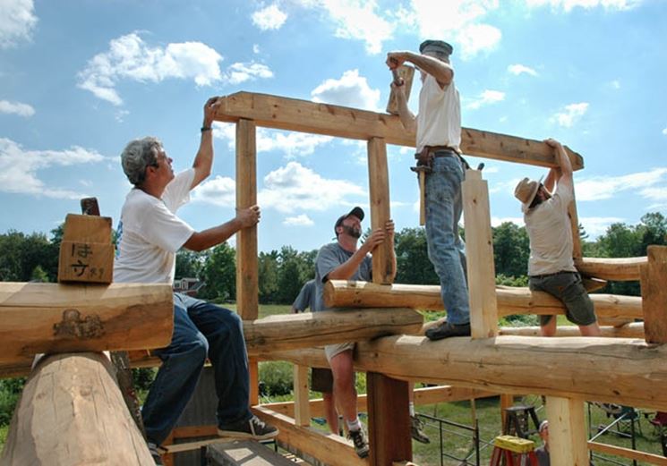 costruzione casa in legno