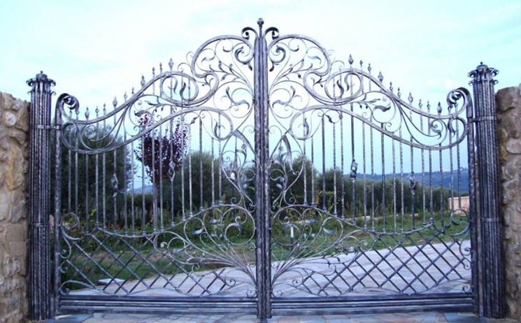 Cancello in ferro battuto