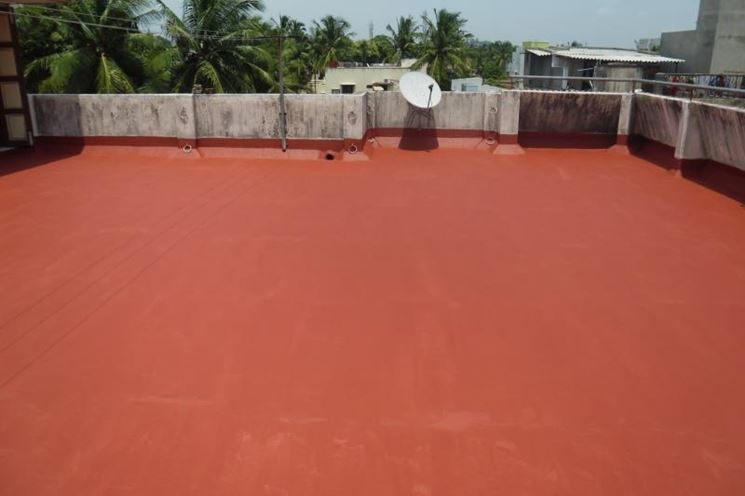 Copertura in resina di una terrazza