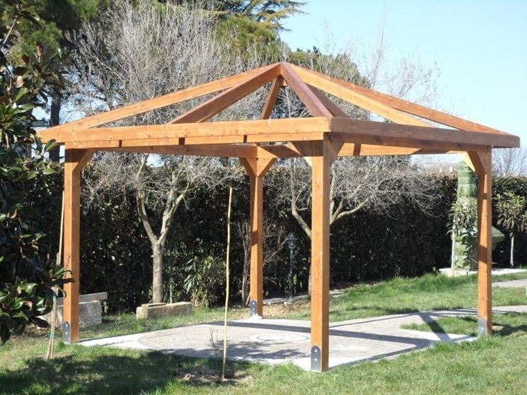 Gazebo fai da te arredamento per giardino gazebo fai da te per ... Come costruire un gazebo in legno rettangolare