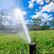 Impianto irrigazione in azione