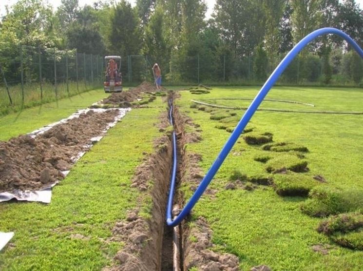 Impianto di irrigazione interrato