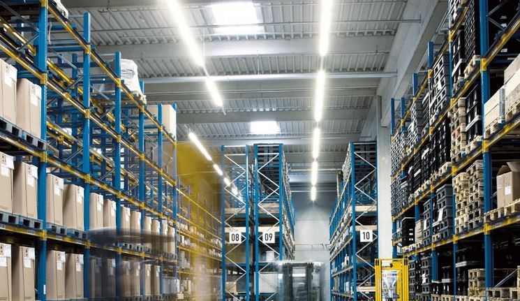 Illuminazione LED in reparti industriali