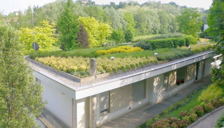 Casa con tetto verde