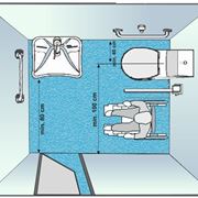 Metratura adeguata per realizzare un bagno per disabili
