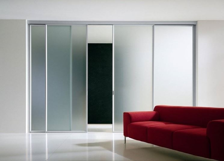 Porte scorrevoli in vetro le porte lavori in casa: porte ... Porta scorrevole interno vetro