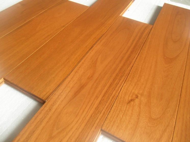 Listelli per parquet di legno di teak